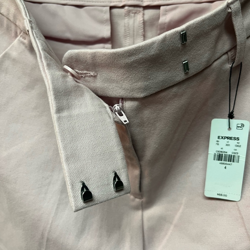 Express Light Pink High Waist Shorts - Picture 8 of 9